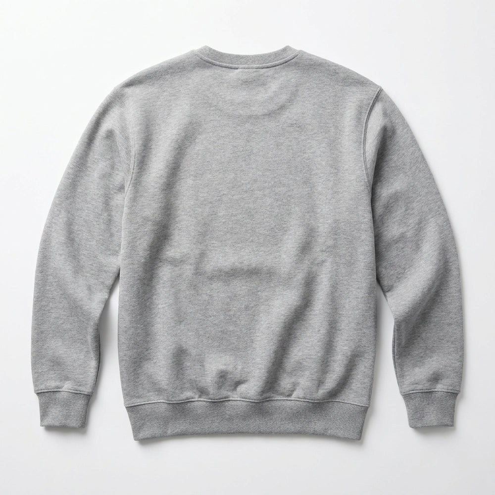 #02 ATHLETIC HEATHER CREWNECK back
