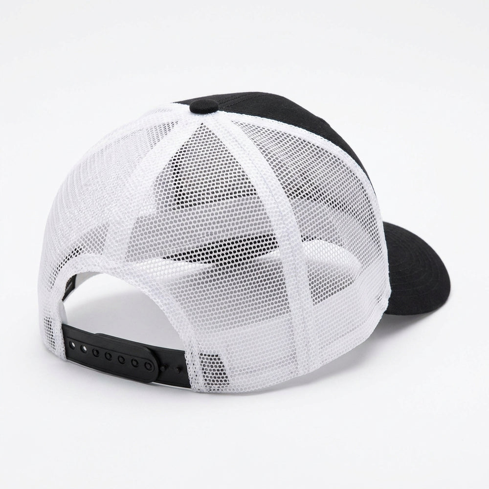 #02 BLACK TRUCKER HAT back