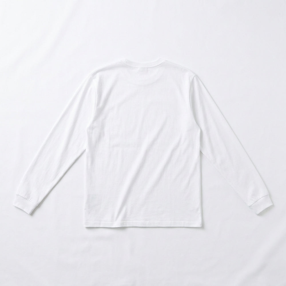#02 WHITE LONG SLEEVE back