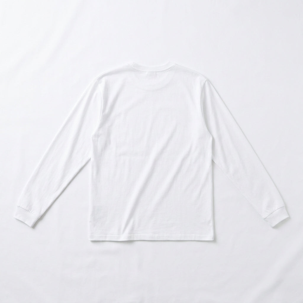 #02 WHITE LONG SLEEVE back