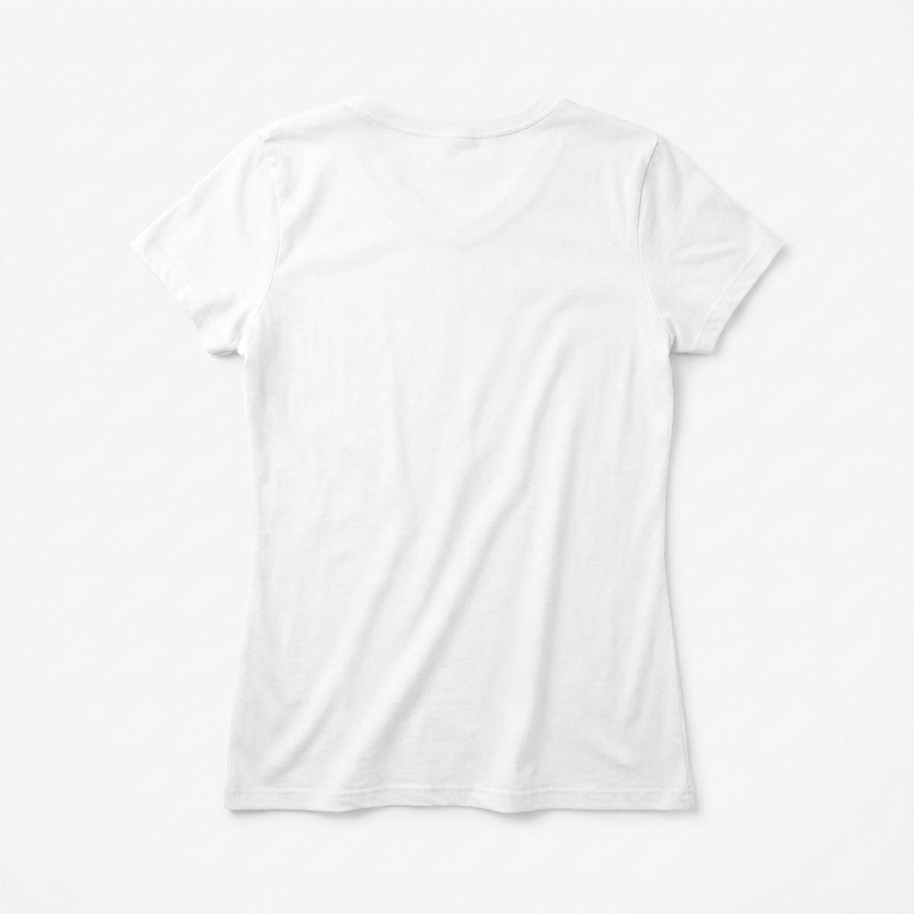 #02 WHITE WOMEN'S TEE back