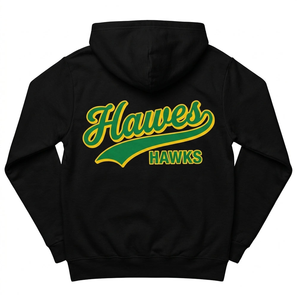 #03 BLACK ZIP HOODIE back