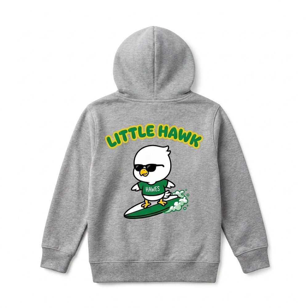 #04 ATHLETIC HEATHER ZIP HOODIE back