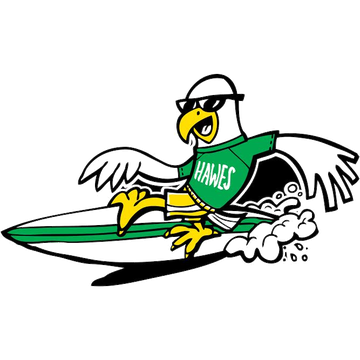 Dr. Ralph E. Hawes Elementary School hawk logo